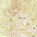United States Geological Survey Big Craggies, OR (1998, 24000-Scale) digital map