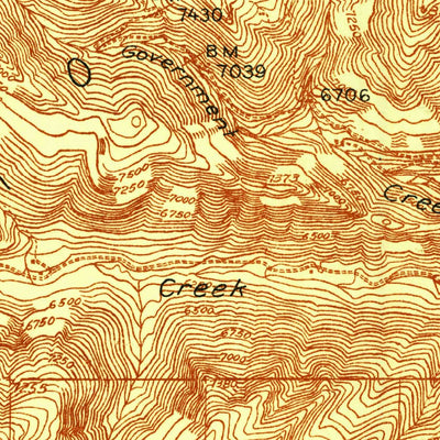 United States Geological Survey Big Creek, ID (1937, 48000-Scale) digital map