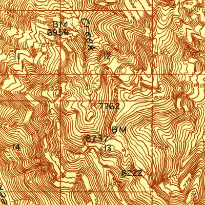 United States Geological Survey Big Creek, ID (1937, 48000-Scale) digital map