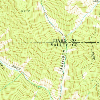United States Geological Survey Big Creek, ID (1969, 24000-Scale) digital map