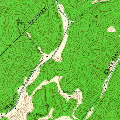 United States Geological Survey Big Creek, KY (1953, 24000-Scale) digital map