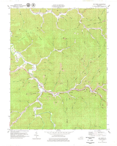 United States Geological Survey Big Creek, KY (1979, 24000-Scale) digital map