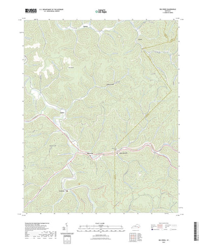 United States Geological Survey Big Creek, KY (2022, 24000-Scale) digital map