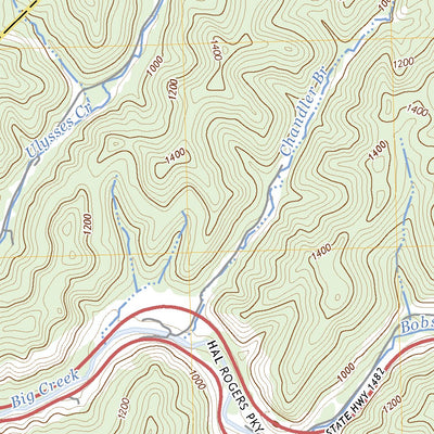 United States Geological Survey Big Creek, KY (2022, 24000-Scale) digital map