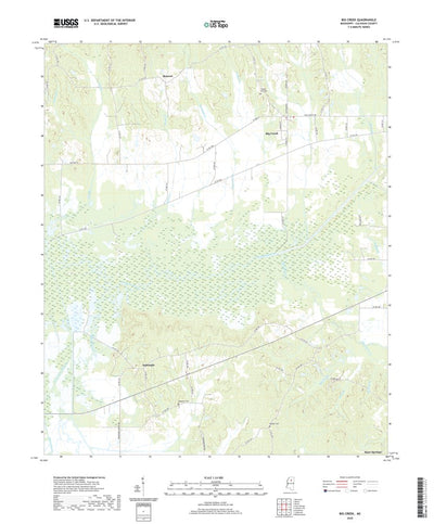 United States Geological Survey Big Creek, MS (2020, 24000-Scale) digital map