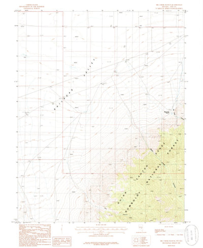 United States Geological Survey Big Creek Ranch, NV (1985, 24000-Scale) digital map