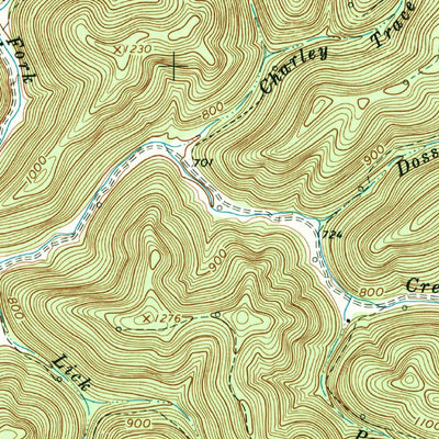 United States Geological Survey Big Creek, WV (1962, 24000-Scale) digital map