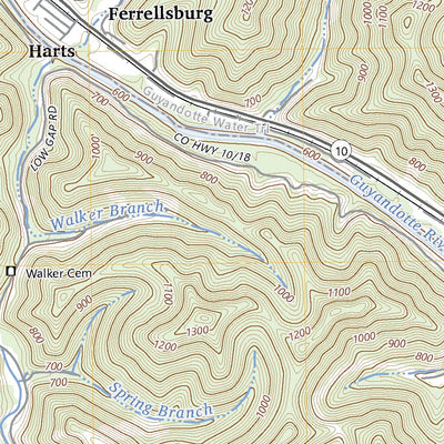 United States Geological Survey Big Creek, WV (2023, 24000-Scale) digital map