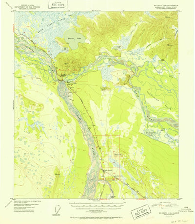 United States Geological Survey Big Delta A-4, AK (1952, 63360-Scale) digital map