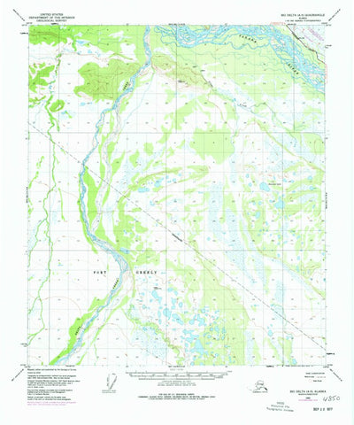 United States Geological Survey Big Delta A-5, AK (1950, 63360-Scale) digital map