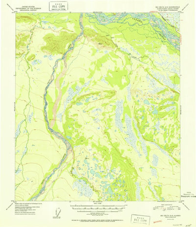 United States Geological Survey Big Delta A-5, AK (1952, 63360-Scale) digital map
