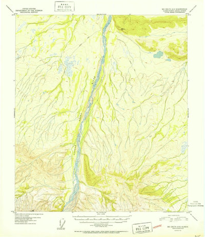 United States Geological Survey Big Delta A-6, AK (1951, 63360-Scale) digital map