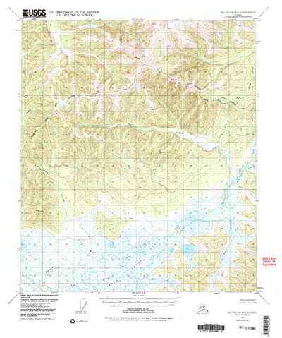 United States Geological Survey Big Delta B-4, AK (1950, 63360-Scale) digital map