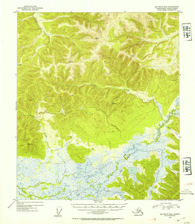 United States Geological Survey Big Delta B-4, AK (1953, 63360-Scale) digital map