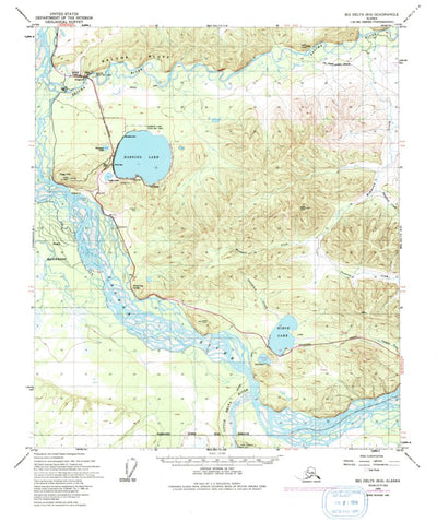 United States Geological Survey Big Delta B-6, AK (1949, 63360-Scale) digital map