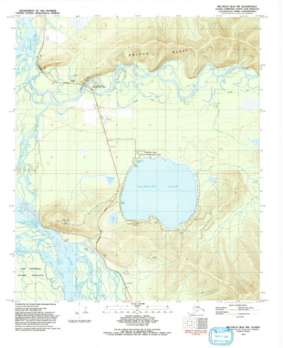United States Geological Survey Big Delta B-6 NW, AK (1992, 25000-Scale) digital map