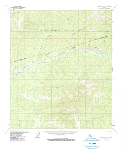 United States Geological Survey Big Delta C-4, AK (1958, 63360-Scale) digital map