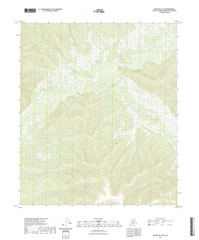 United States Geological Survey Big Delta C-5 SE, AK (2021, 25000-Scale) digital map