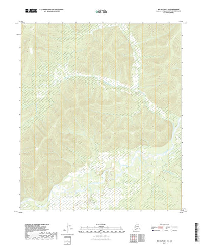 United States Geological Survey Big Delta C-5 SW, AK (2021, 25000-Scale) digital map