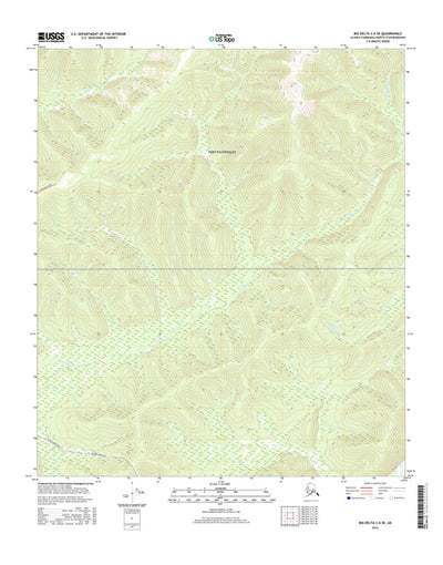 United States Geological Survey Big Delta C-6 SE, AK (2016, 25000-Scale) digital map