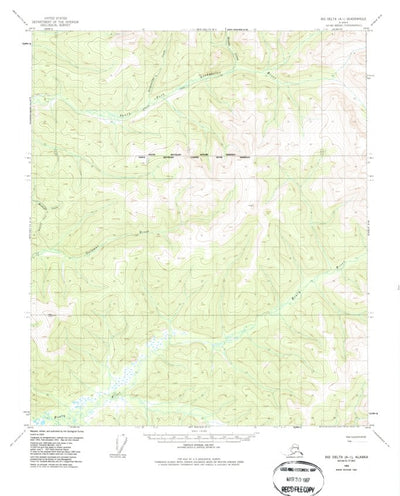 United States Geological Survey Big Delta D-5, AK (1955, 63360-Scale) digital map