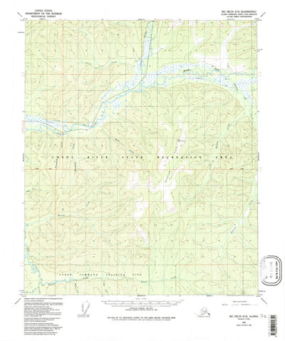 United States Geological Survey Big Delta D-5, AK (1958, 63360-Scale) digital map