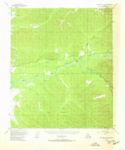 United States Geological Survey Big Delta D-6, AK (1950, 63360-Scale) digital map