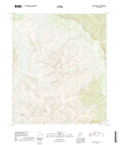 United States Geological Survey Big Delta D-6 SE, AK (2021, 25000-Scale) digital map