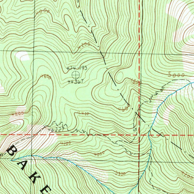 United States Geological Survey Big Devil Peak, WA (1989, 24000-Scale) digital map