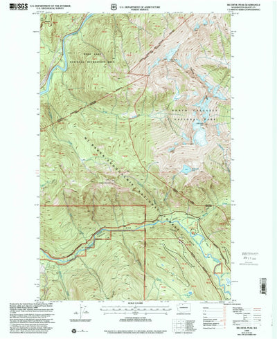 United States Geological Survey Big Devil Peak, WA (1999, 24000-Scale) digital map