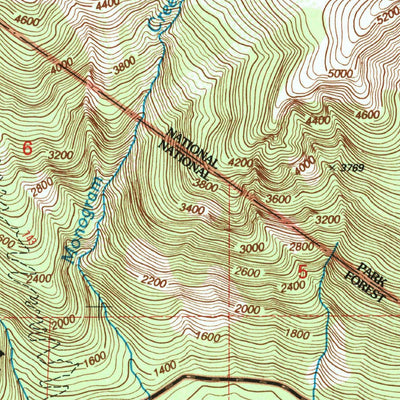 United States Geological Survey Big Devil Peak, WA (1999, 24000-Scale) digital map