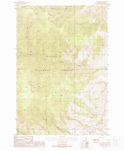 United States Geological Survey Big Draw, MT (1988, 24000-Scale) digital map