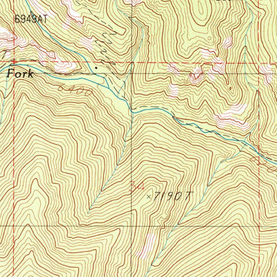 United States Geological Survey Big Draw, MT (1988, 24000-Scale) digital map