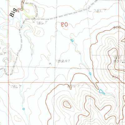 United States Geological Survey Big Draw, SD (1983, 24000-Scale) digital map