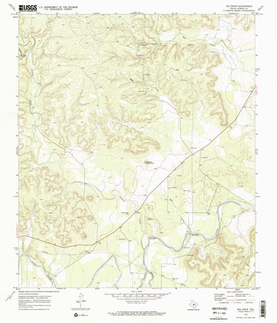United States Geological Survey Big Draw, TX (1970, 24000-Scale) digital map