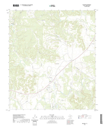 United States Geological Survey Big Draw, TX (2022, 24000-Scale) digital map