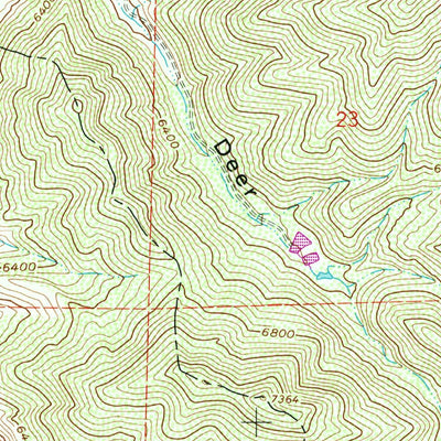United States Geological Survey Big Dutch Hollow, UT (1961, 24000-Scale) digital map