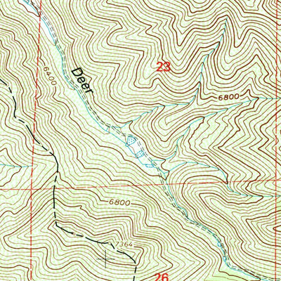 United States Geological Survey Big Dutch Hollow, UT (1998, 24000-Scale) digital map