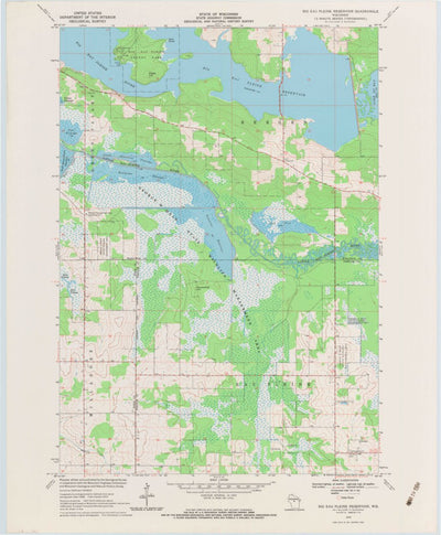 United States Geological Survey Big Eau Pleine Reservoir, WI (1970, 24000-Scale) digital map