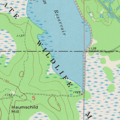 United States Geological Survey Big Eau Pleine Reservoir, WI (1970, 24000-Scale) digital map