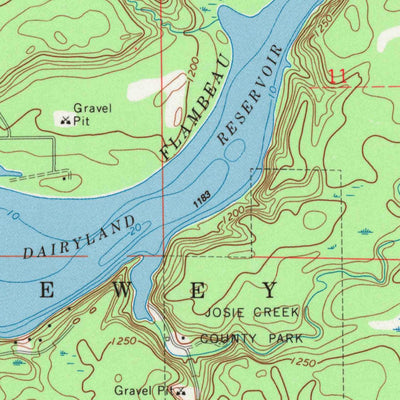 United States Geological Survey Big Falls Dam, WI (1971, 24000-Scale) digital map