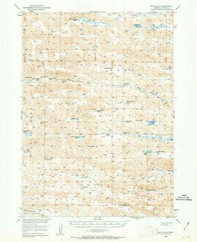 United States Geological Survey Big Falls, NE (1949, 62500-Scale) digital map
