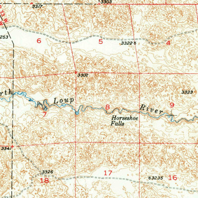 United States Geological Survey Big Falls, NE (1949, 62500-Scale) digital map