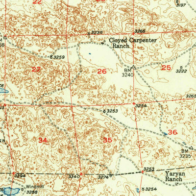United States Geological Survey Big Falls, NE (1951, 62500-Scale) digital map