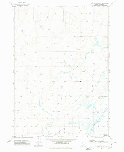 United States Geological Survey Big Fill Reservoir, ID (1973, 24000-Scale) digital map