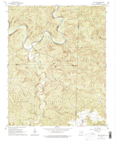 United States Geological Survey Big Flat, AR (1966, 24000-Scale) digital map