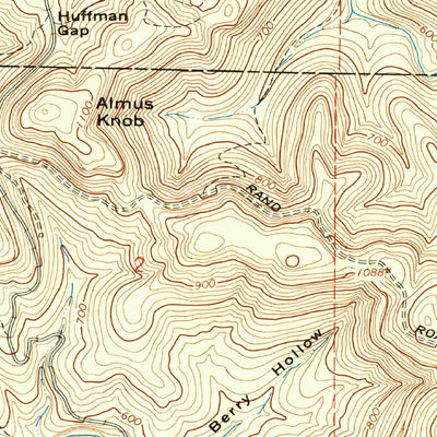 United States Geological Survey Big Flat, AR (1966, 24000-Scale) digital map