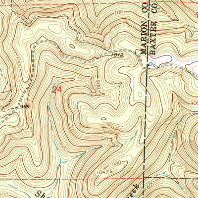 United States Geological Survey Big Flat, AR (1966, 24000-Scale) digital map