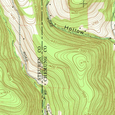 United States Geological Survey Big Flats, NY (1969, 24000-Scale) digital map