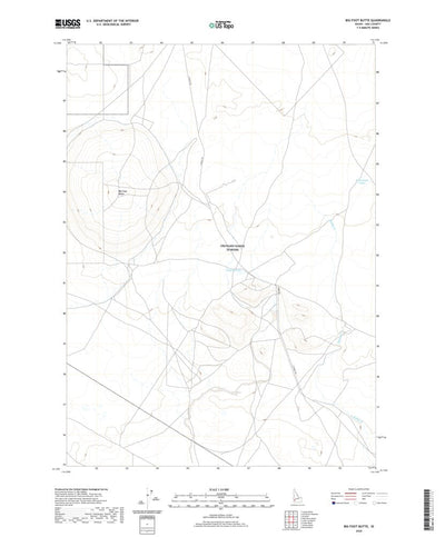 United States Geological Survey Big Foot Butte, ID (2020, 24000-Scale) digital map